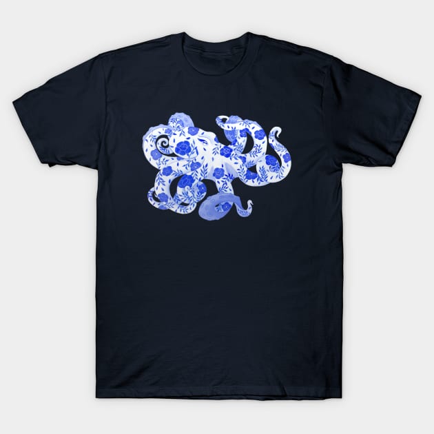 Porcelain Octopus T-Shirt by Wandering Octopus Designs